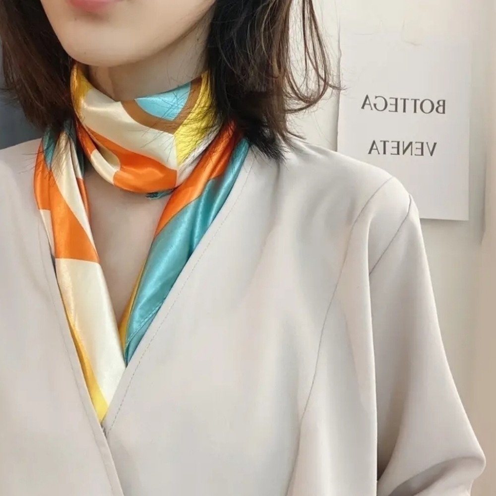 Colorful Square Scarf - Picture 4 of 7